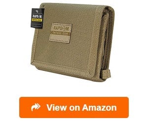 Coin Purchase Keychain, Professional Molle Pouch Accessories for Men, Small  Round Coin Holder Pouch as Wallet, Change Purse, EDC Pouches. (Khaki)