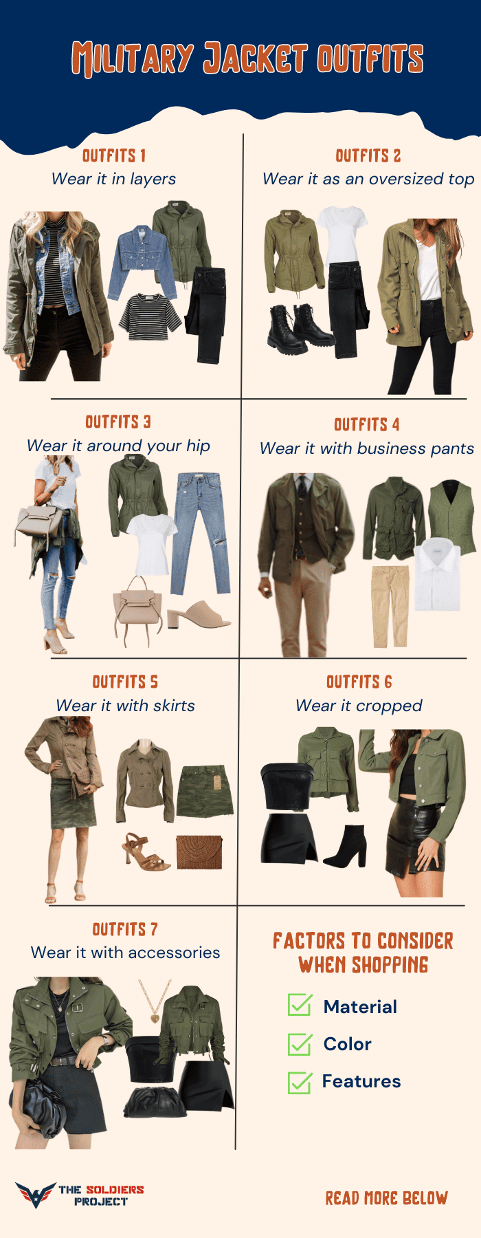 7+ Ways to Wear a Military Jacket • BrightonTheDay